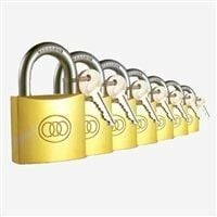 Asma Kilit 38mm SARI KAPLAMA