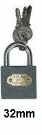 Asma Kilit GRİ 32mm