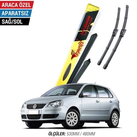 Volkswagen Polo İnwells Muz Silecek Takımı 2005-2009