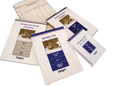 Özkan Sipariş Fişi Otokopili