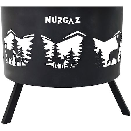 Nurgaz Orman & Bahçe Şöminesi Geyik Desenli NG OSG