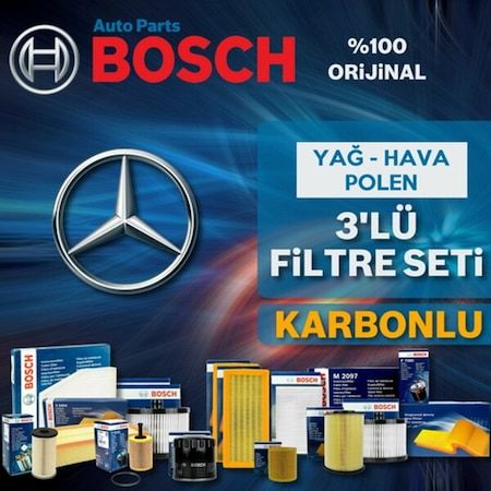 Mercedes E180 W212 Bosch Filtre Bakım Seti 2013-2016