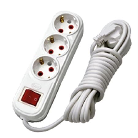 3'LÜ (ÜÇLÜ) 2 MT Anahtarlı Grup Priz