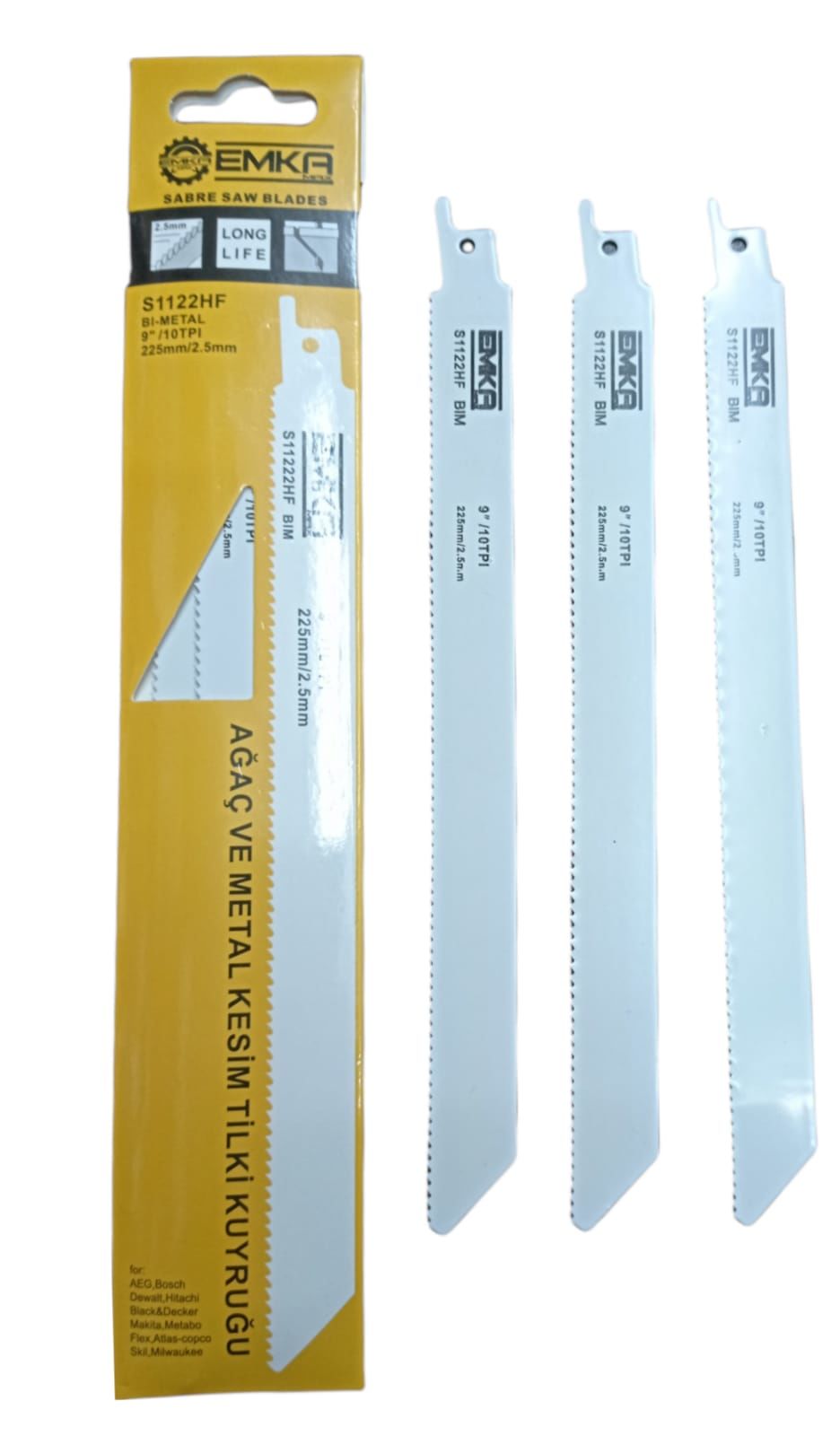 Metal Ağaç Kemik Tilki Kuyruğu Testere Bıçağı 225Mm 2.5M Emka3Ad