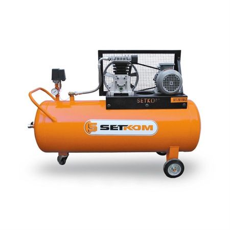 Setkom 2 HP 220 V100 LT 8 Bar - Set 20/100 - 2M Pistonlu Kompresör