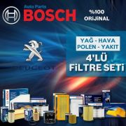 Peugeot 301 1.6 Hdi Bosch Filtre Bakım Seti 2013 - 2018 (495301094)