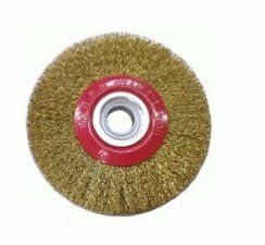  Saçaklı Çark Fırça125mm Yuvarlak Tel Fırça -T276