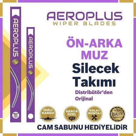 Aeroplus VW Golf 7 Ön Arka Muz Silecek Takımı 2012-2022