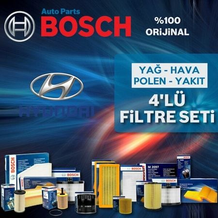 Hyundai Tucson 2.0 Crdi Bosch Filtre Bakım Seti 2005-2009 (495584621)